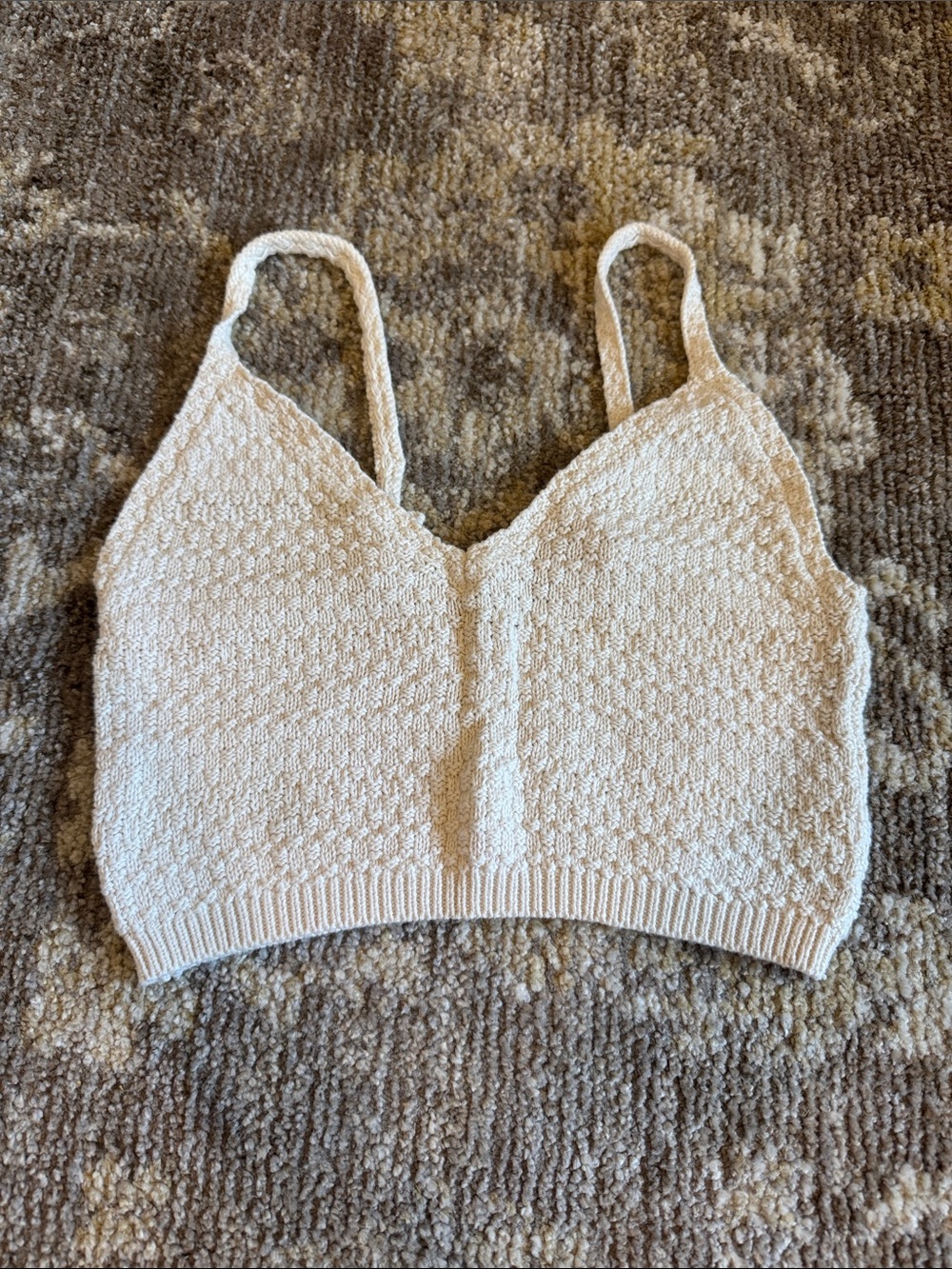 wild fable Cream Knit Bralette